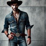 Vintage Western Flower & Snake Belt Buckle
