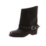Vintage Cowgirl Square Toe Thick Heel Booties