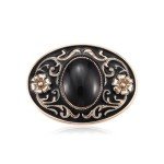 Vintage Western Stone Belt Buckle for Men & Women