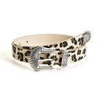 Leopard Print Vintage Western Belt Buckle for Women