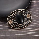 Vintage Western Stone Belt Buckle for Men & Women