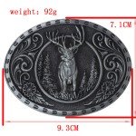 Vintage Western Cowboy Deer Hunter Belt Buckle