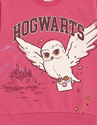Harry Potter Girls' Fleece Sweatshirt & Plaid Skirt