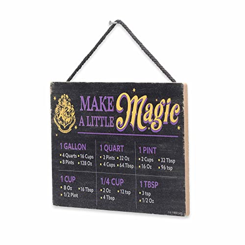 Harry Potter Wood Measuring Sign - Magical Cooking Chart