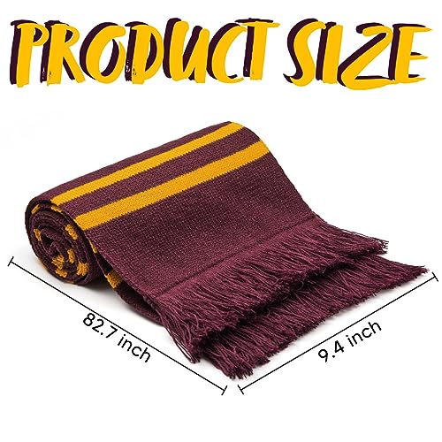 Harry Potter Striped Scarf: Halloween Cosplay Costume Accessory