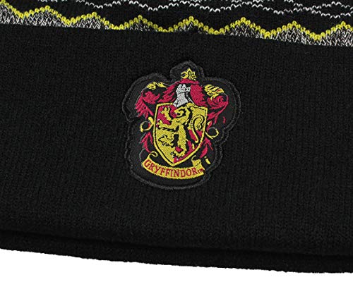 Gryffindor Cuff Pom Beanie - Black