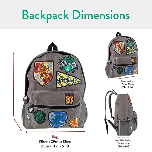 Harry Potter Hogwarts Backpack - Gryffindor Slytherin Hufflepuff