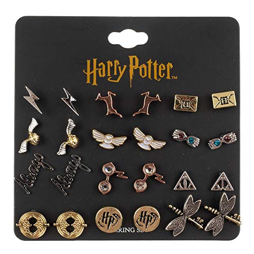 Hogwarts Symbols Fashion Earrings, Women's Set - Harry Potter