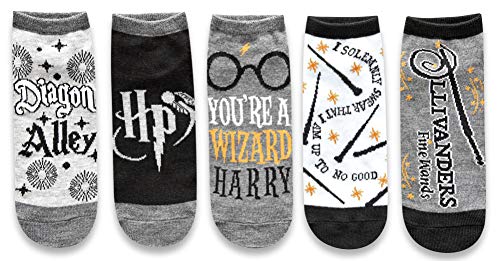 Magical Harry Potter Diagon Alley 5-Pack Ankle Socks