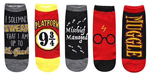 Solemnly Swear Harry Potter 5-Pack Ankle Socks