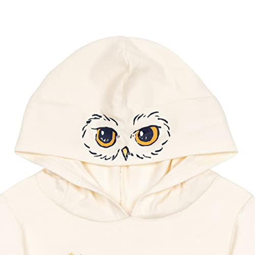 Hedwig Owl French Terry Hoodie - Off-White (7-8)