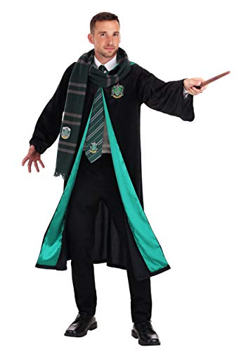 Deluxe Slytherin Robe: Wizard Cosplay, Halloween Costume