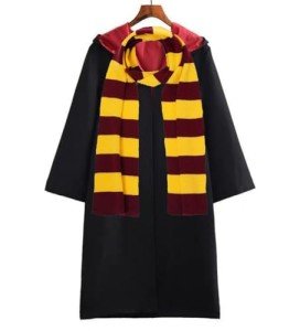 Harry Potter Hooded Robes with Scarf and Wand