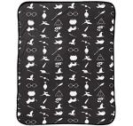 Harry Potter Plush Blanket with Deathly Hallows & Goblet