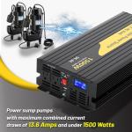 Miumoon 1500W Sump Pump Battery Backup System