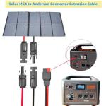 Kzfuli 6.6FT MC4 to Anderson Extension Cable