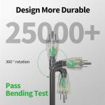 25 Ft Heavy Duty Waterproof Extension Cord 10 Gauge