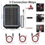 20W 12V Solar Battery Charger & Maintainer Kit