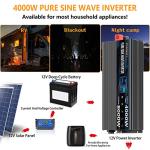 ROARBATT 4000W Pure Sine Wave Inverter with Remote