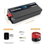 ROARBATT 4000W Pure Sine Wave Inverter with Remote
