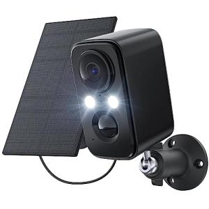 Wireless Outdoor Security Camera System with Solar Panel