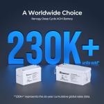 Renogy 100Ah Deep Cycle AGM Battery for RVs & More