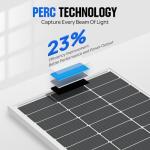 ECO-WORTHY 100W Monocrystalline Solar Panel for RVs