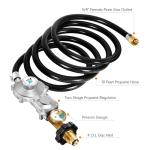 10 FT Propane Regulator with Hose & Gauge
