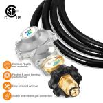 10 FT Propane Regulator with Hose & Gauge
