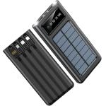 Taoxiwave 20000mAh Solar Power Bank with Flashlight