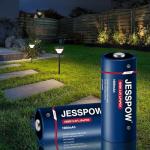 JESSPOW 18500 Rechargeable 3.2V Solar Batteries - 4 Pack