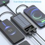 Taoxiwave 20000mAh Solar Power Bank with Flashlight