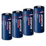 JESSPOW 18500 Rechargeable 3.2V Solar Batteries - 4 Pack