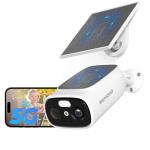 2K Wireless Solar Security Cameras with Night Vision