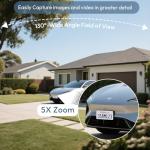 2K Wireless Solar Security Cameras with Night Vision