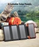 BLAVOR 20000mAh Solar Power Bank with Flashlight