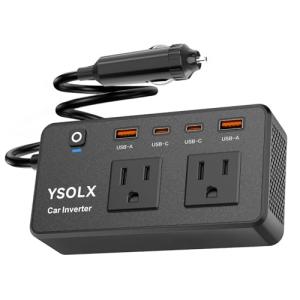 300W Car Power Inverter with Fast Charger Ports