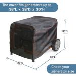 Heavy Duty Waterproof Generator Cover for Most Generators