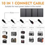 60W Foldable Solar Panel Charger for Power Stations