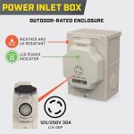 Champion 30-Amp Wall Generator Kit with Inlet Box