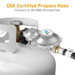 10 FT Propane Regulator with Hose and Fittings