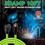Kanayu 10 ft 30 Amp Welder Extension Cord