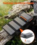 Mvpkings 38800mAh Solar Power Bank with Flashlight