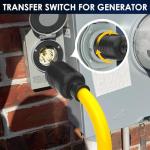 HUBRV 30 AMP Twist Lock Generator Cord Adapter 18