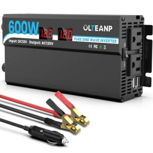 600W Pure Sine Wave Inverter with USB Ports