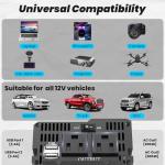 600W Pure Sine Wave Inverter with USB Ports