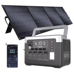 OUKITEL P1000 Plus Power Station with Solar Panel