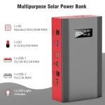 ZeroKor 24000mAh Portable Power Bank with Solar Charger
