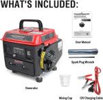 PowerSmart 1200W Portable Gas Generator for Camping