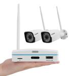 Expandable 8CH Mini NVR & 2K Security Camera Kit